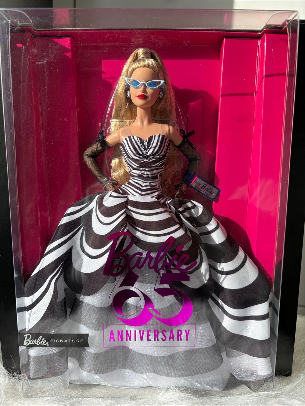 Mattel Barbie - Black & White Swirl 65th Anniversary Gown Doll